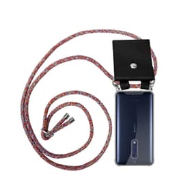 Nokia 5 2017 Deksel med Halskjede (rød)