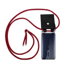 Nokia 5 2017 Suojakuori Kotelo (Punainen)