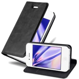 iPhone 4 / 4S Plånboksfodral Skal (Svart)