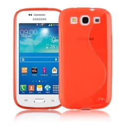Samsung Galaxy TREND 3 Suojakuori Kotelo (Punainen)