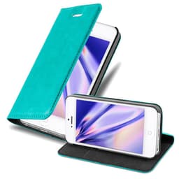 iPhone 5 / 5S / SE 2016 Plånboksfodral Skal (Turkos)