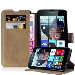 Nokia Lumia 640 Suojakuori Lompakkokotelo (Ruskea)