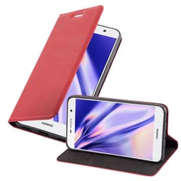 lommebokdeksel Huawei Y5 2017 / Y6 2017 case (rød)
