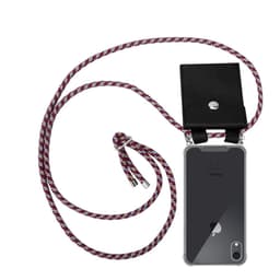 iPhone XR Deksel med Halskjede (rød)