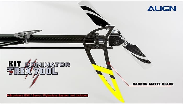 Cadre Principal En Fibre De Carbone Pour Hélicoptère Align T-Rex 700L - Épaisseur 2.0mm - Référence H70B004XXT