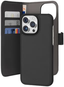 Puro 2in1 iPhone 15 Pro Max plånboksfodral (svart)