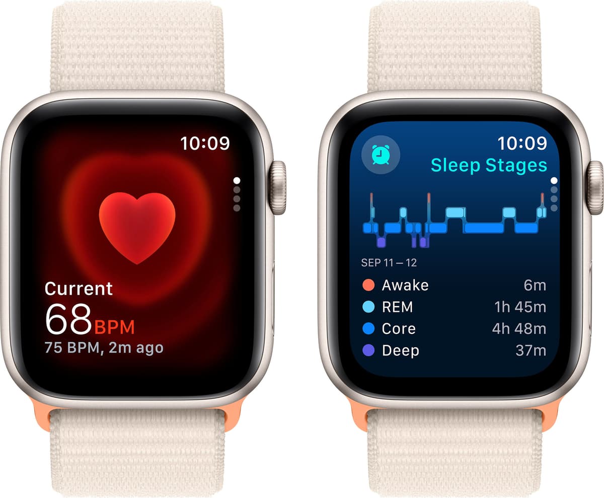 Apple Watch SE 2nd Gen 44mm GPS (Starlight Alu/Starlight sport loop ...