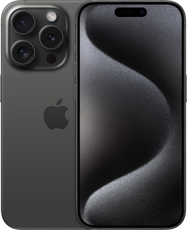 iPhone 15 Pro 5G smarttelefon 128GB Svart Titan - Elkjøp