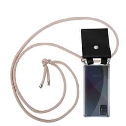 Samsung Galaxy A71 5G Deksel med Halskjede (rosa)
