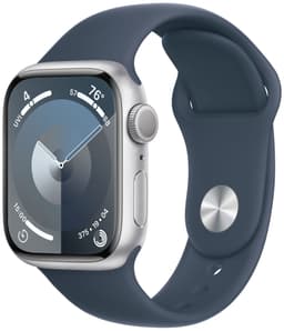 Apple Watch S9 41mm GPS (hopea alu./ myrskynsin. Sport Band) M/L