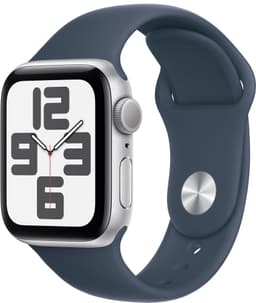 Apple Watch SE 2nd Gen 40mm GPS (hopea alu./m.sin. urheiluranneke S/M)