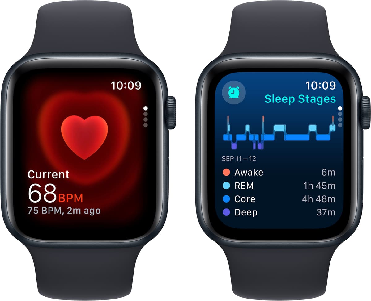 Apple Watch SE 2nd Gen 44mm LTE (Midnight Alu/Midnight sportband M/L ...