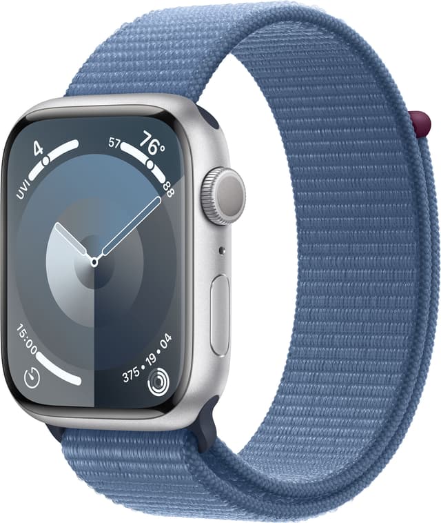 DEMO Apple Watch S9 45mm GPS (Silver Alu/Winter Blue Sports-loop)