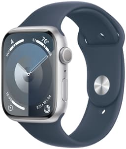 Apple Watch S9 45mm GPS (Silvert Alu/Storm Blue Sport Band) M/L