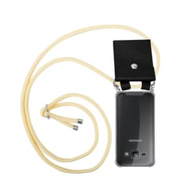 Samsung Galaxy J1 2015 Deksel med Halskjede (gul)