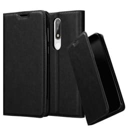 Nokia 5.1 PLUS / X5 Suojakuori Lompakkokotelo (Musta)