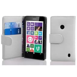 Nokia Lumia 630 / 635 lommebokdeksel etui (hvit)