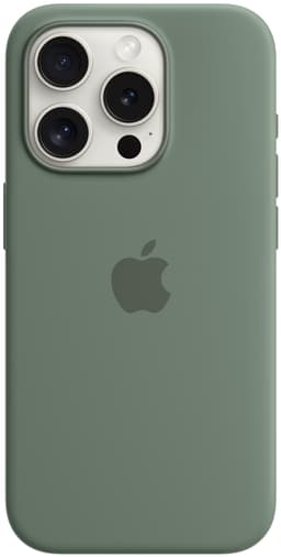 iPhone 15 Pro Silikonfodral med MagSafe (cypress)