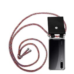Huawei P30 Deksel med Halskjede (rød)