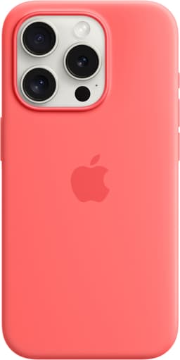 iPhone 15 Pro Silicone deksel med MagSafe (guava)