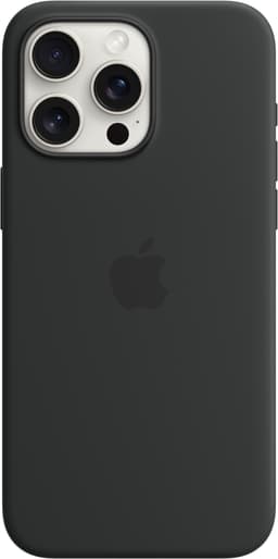 iPhone 15 Pro Max Silikonfodral med MagSafe (black)