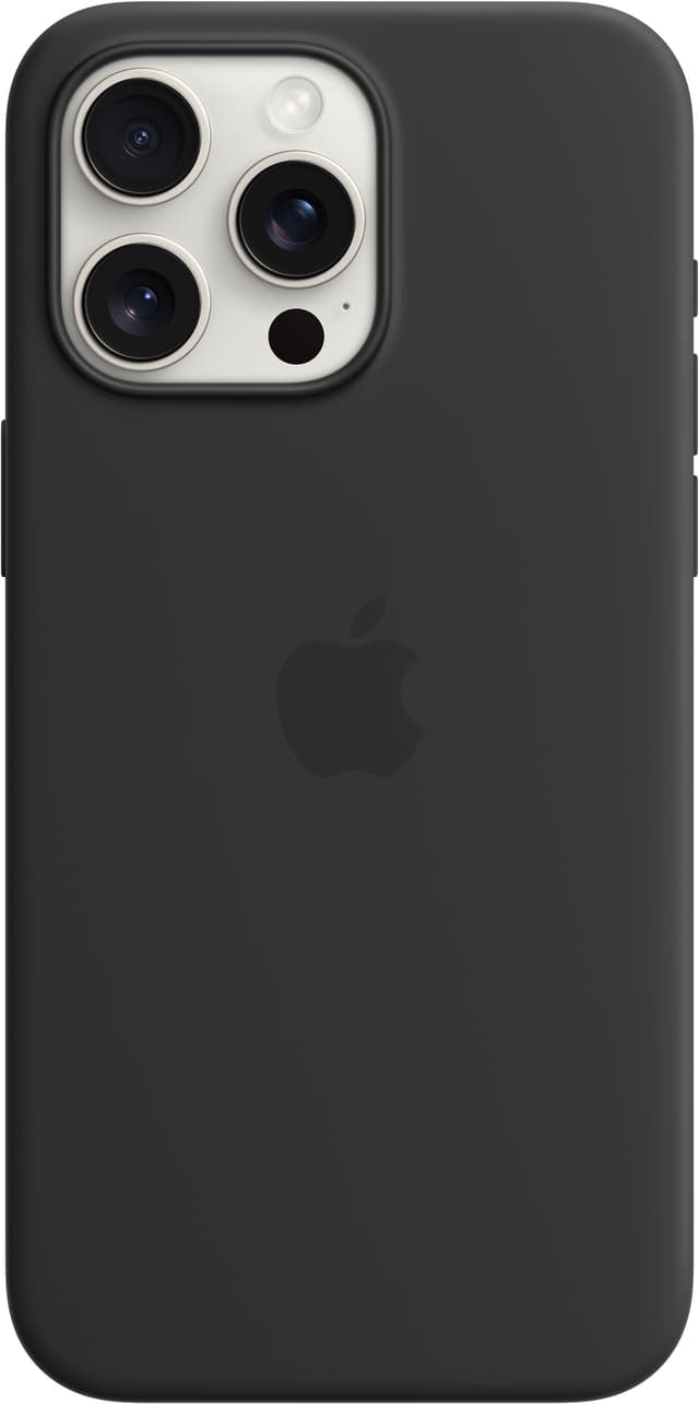 iPhone 15 Pro Max Silikonfodral med MagSafe (black)