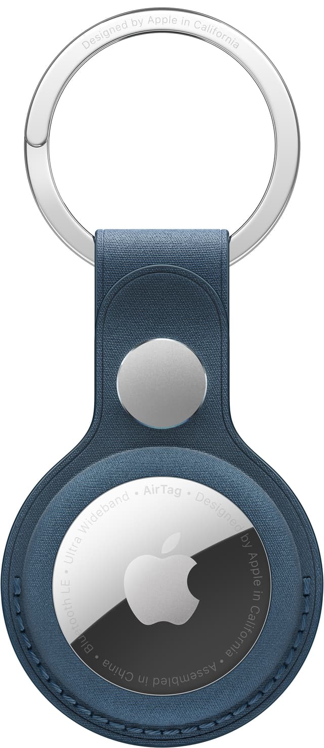 AirTag FineWoven nyckelring (pacific blue)