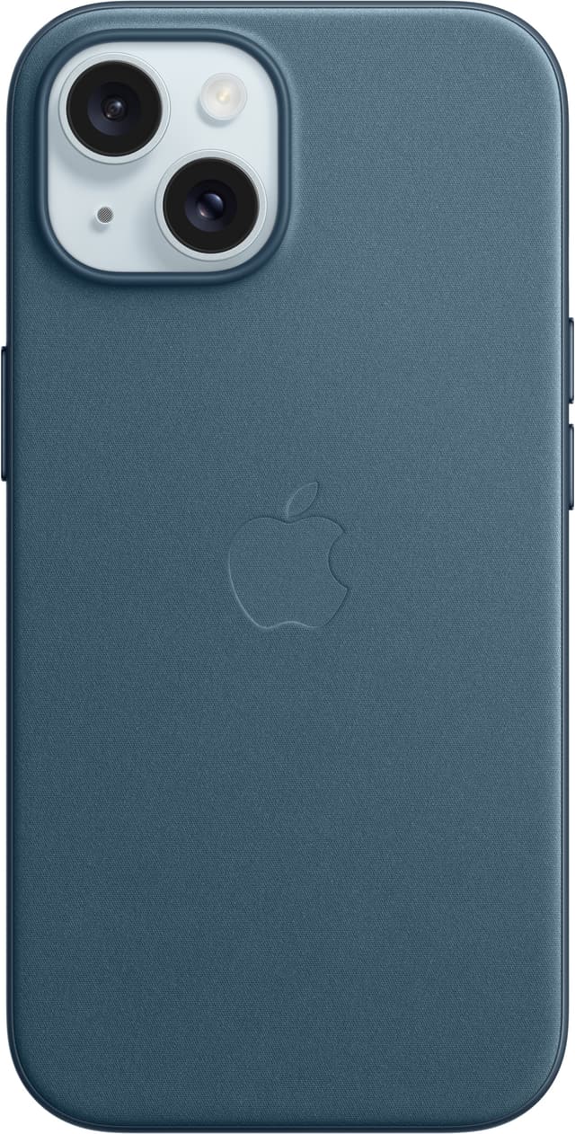 iPhone 15 FineWoven skal med MagSafe (Pacific Blue)