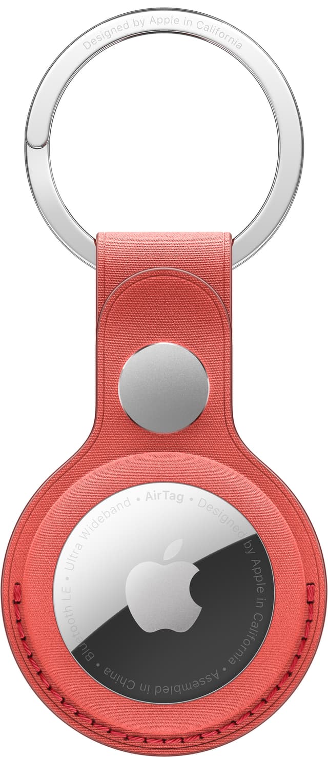 AirTag FineWoven nyckelring (coral)