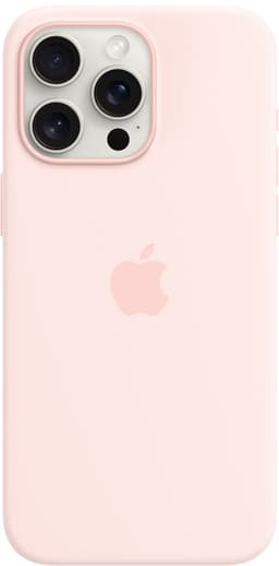 iPhone 15 Pro Max Silicone deksel med MagSafe (lyserosa)
