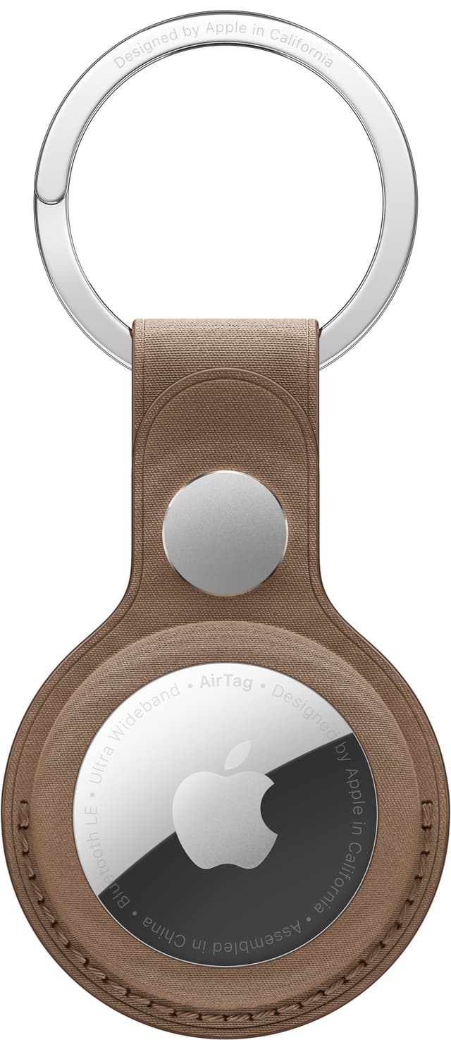 AirTag FineWoven nyckelring (taupe)