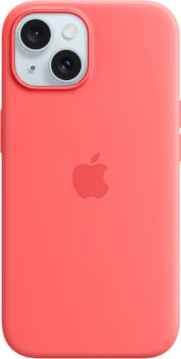 iPhone 15 Silicone deksel med MagSafe (guava)