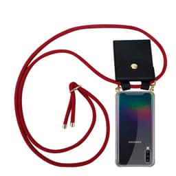 Samsung Galaxy A70 / A70s Deksel med Halskjede (rød)