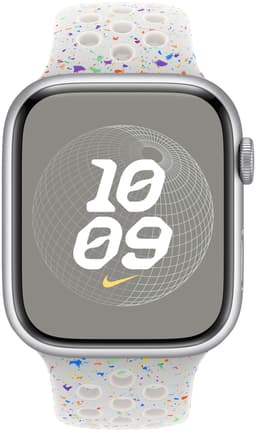 Apple 45mm Nike Sport Band - S/M (Pure Platinum)