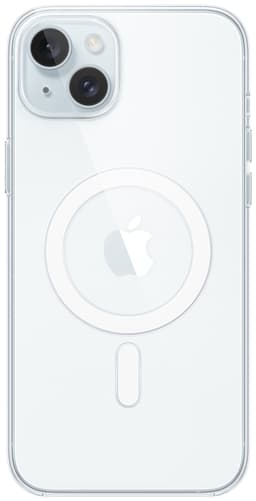 iPhone 15 Plus transparent skal med MagSafe