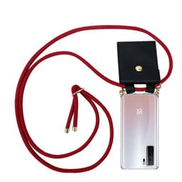 Huawei NOVA 7 SE Deksel med Halskjede (rød)