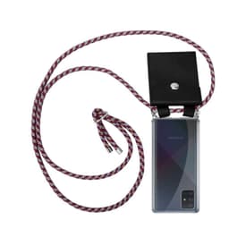 Samsung Galaxy A51 4G / M40s Etui Cover Kæde (Rød)