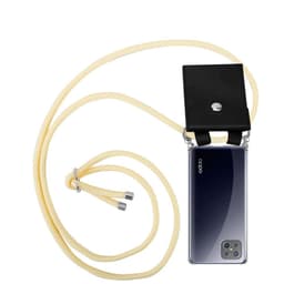 Oppo A92s Deksel med Halskjede (gul)