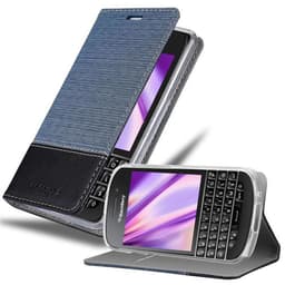 Blackberry Q10 lommebokdeksel etui (blå)