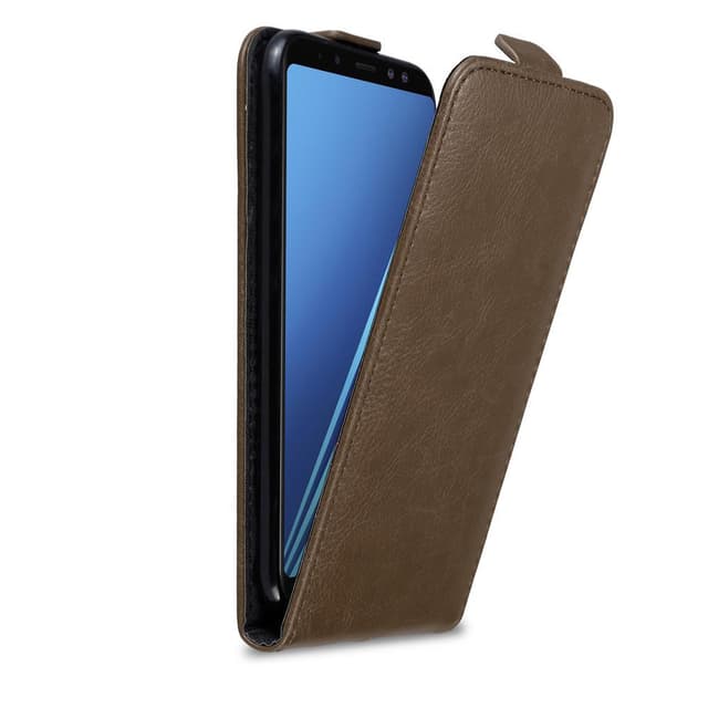Samsung Galaxy A8 2018 Pungetui Flip Cover (Brun)