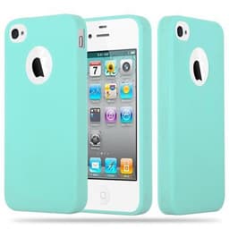 iPhone 4 / 4S silikondeksel cover (blå)