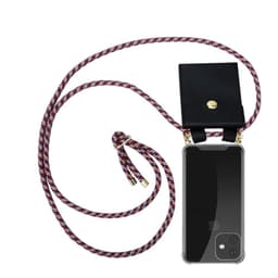 iPhone 11 Deksel med Halskjede (rød)