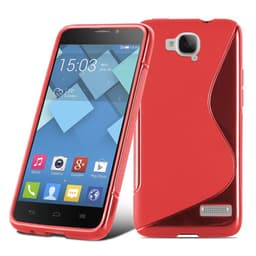 Alcatel OneTouch IDOL S silikondeksel case (rød)