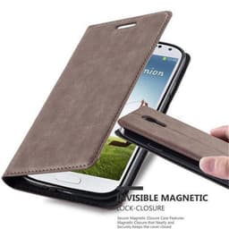 Samsung Galaxy S4 lommebokdeksel case (brun)
