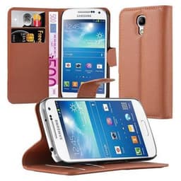 Samsung Galaxy S4 MINI Plånboksfodral Skal (Brun)