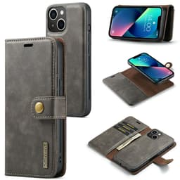 DG MING iPhone 15 2-i-1 Magnet Pungetui - Grå