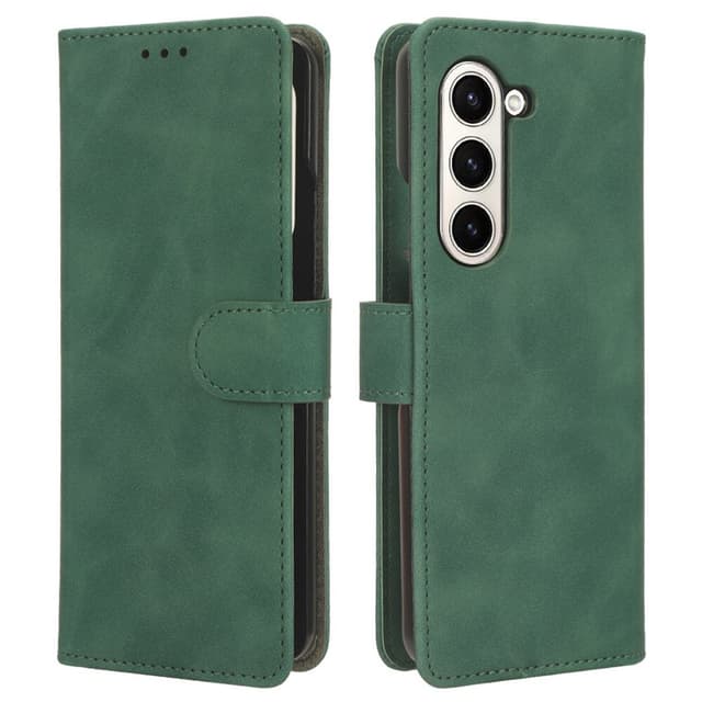SKALO Samsung Z Fold5 Plånboksfodral i PU-Läder - Grön