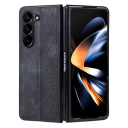 SKALO Samsung Z Fold5 AZNS PU-Läder Skal - Svart