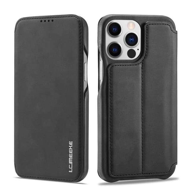 SKALO iPhone 15 Pro Max LC.IMEEKE Plånboksfodral i PU-Läder - Svart