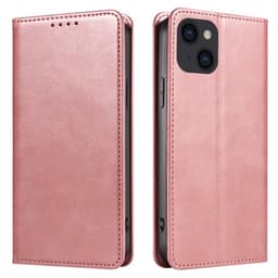 SKALO iPhone 15 Pro Max Premium Wallet Lompakkokotelo - Ruusukulta